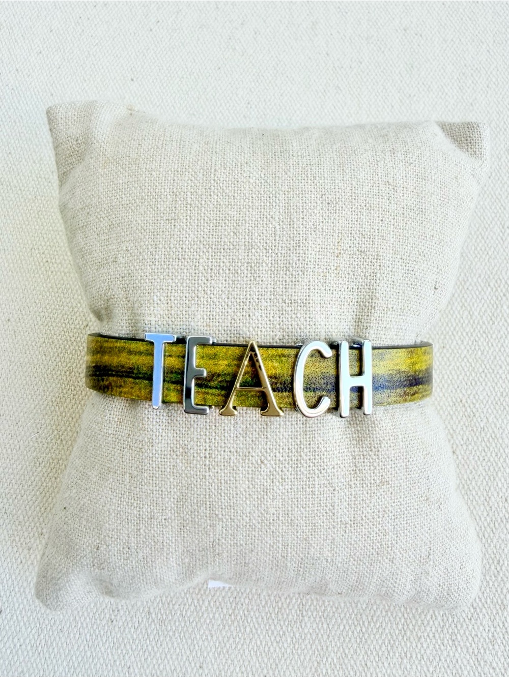 *TEACH Charm Bracelet Band* KEEP COLLECTIVE Retired *Special Pricing*